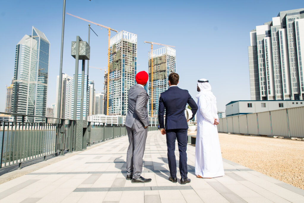 Multi-ethnic business team meeting